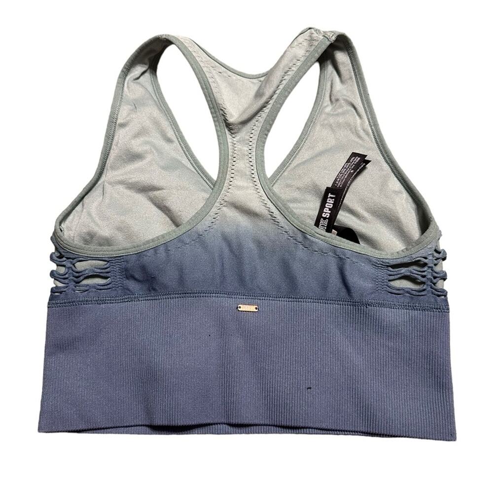 Victoria’s Secret Pink Sports Bra Blue Ombré Size Small - Picture 2 of 6